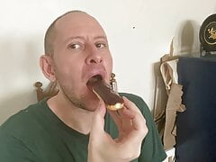 Food, Eating a Homemade Eclair