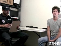 Petite thief twink takes a raw ride on officer to avoid trouble