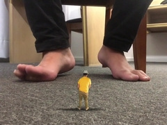 GINORMOUS THICK SOLES - LIL MANT UNDER THE TABLE - MANLYFOOT - STEP-DAD SHRUNK ME DOWN -