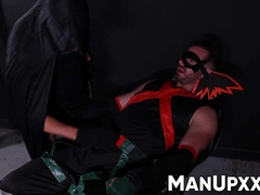 Restrained Gio Carrera eagerly obeys to his perv captor Marco Lorenzo