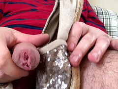 Cumshot to a dirty stinky shoe