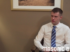 DILF Sir boinks stud throughout his office desk