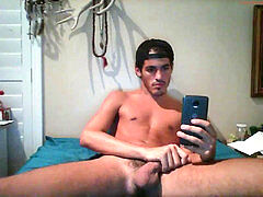 mexican twink in Arizona toying with his dick and ballsack