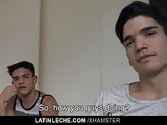 LatinLeche- Hot Threesome For A Hung Hairy Stud And Twunks