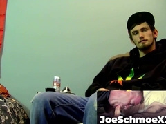 JoeSchmoeXXX.com - Karma jerks off his cock till it explodes in a massive cum load
