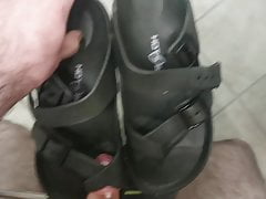 Fuck and cum Birkenstock Mayari sandals style front toe
