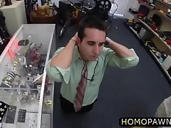Guy sucks dick and gets fucked hard in the ass for stealing jewelries