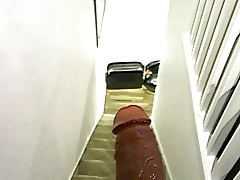 Shooting down the stairs (no hands)