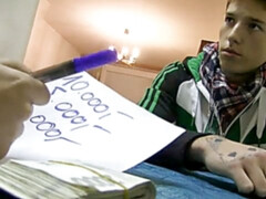 Thin slut getting fucked from behind in a POV movie