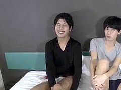 asian youngsters poking ass