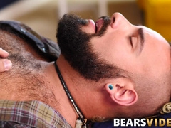 Cute cub enjoys big raw dick from his bear boyfriend