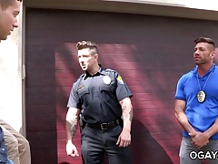Officer Ducati fucks a gay twink