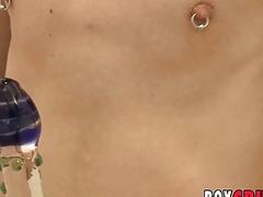 Cute twink dildo drilling masturbation