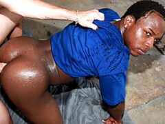 Interracial outdoor fucking with Jackson Price and JJ