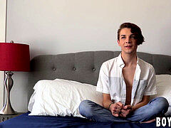 uber-cute youngster homo Dylan Ferrell drains after interview