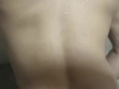 Stagging on my uncle how he romps with my nephew in the shower