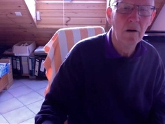 74-Year-Old German Silver Daddy Cums Hard