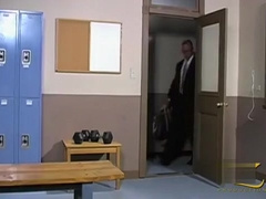 Nick Fabian gets ready for his workout