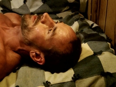 Jizzing in my own jaws and gobbling jism