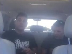 White College Boy Breeds Latin Bitch In Car 7