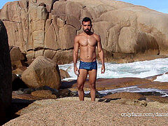 Jism, gay-amateur, beach