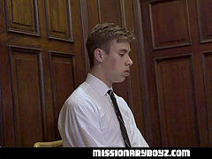 MissionaryBoys- Silver Fox Priest tears up A Missiona