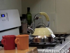 Forbidden sex between jock stepson and his hairy stepdad