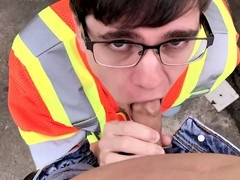 Big cock blowjob and raw anal pounding
