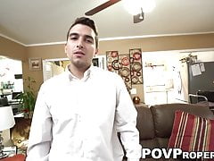 Desperate Guy Lima fucks for cum facial to sell the house