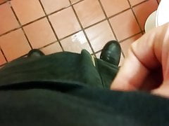 Very Messy Cumshot In Public Toilet