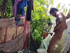 Gay Boy - This Boy Does Not Have A Girlfriend There Is At Home So While Taking Bath In The Afternoon He Bent Over Shook Penis