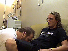Submissive slave dominated and anally penetrated by master