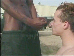 stiff fag bi-racial Fucking Outdoors