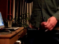 Verbal daddy bear stroking his cock 4