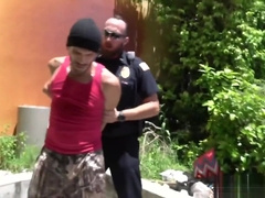 UNIFORMED pervs SLAM suspects tight gay ass RAW