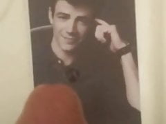 Grant Gustin cum tribute 2