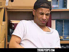 YoungPerps - Cute stud must deep-throat gigantic black cock