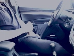 scorching guy masturbating off in public parking pile