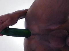 Cocumber anal ride