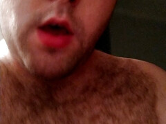 Chub fucking himself and sweating allover