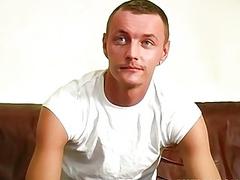 Solo twink masturbates and cums on cam