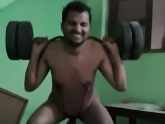 Indian dumb dog chitransh govila naked workout