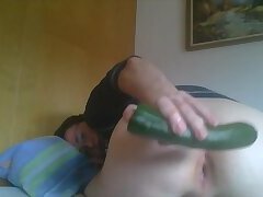 Innocent Gay Cucumber Play