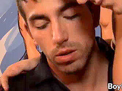 spectacular homo analfucked by 2 younger men and facialized