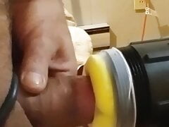 Home made toy gets workout..