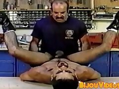 Hung retro ass banging cop drills a horny bottom butt pirate
