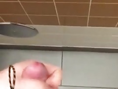 Cum Tagging Bathroom Wall