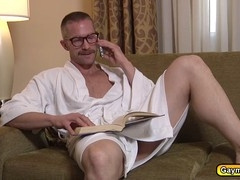 Adam Herst plows Travis Stevens in this mature vs young video