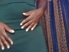 Kenyan femboy Sexyjayla254 stripping to show big black cock and fingers asshole