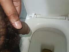 A boy jerking in toilet for His stepaunt